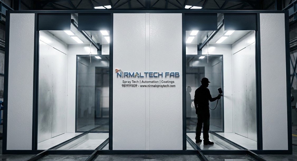 Painting Industry Clean Room – Controlled Environment Room for Powder Coating & Spray Painting with HEPA Filtration, Positive Pressure HVAC, Temperature/Humidity Control (ISO 8/Class 100K), Dust-Free Finishing for High-Quality Automotive & Industrial Coat